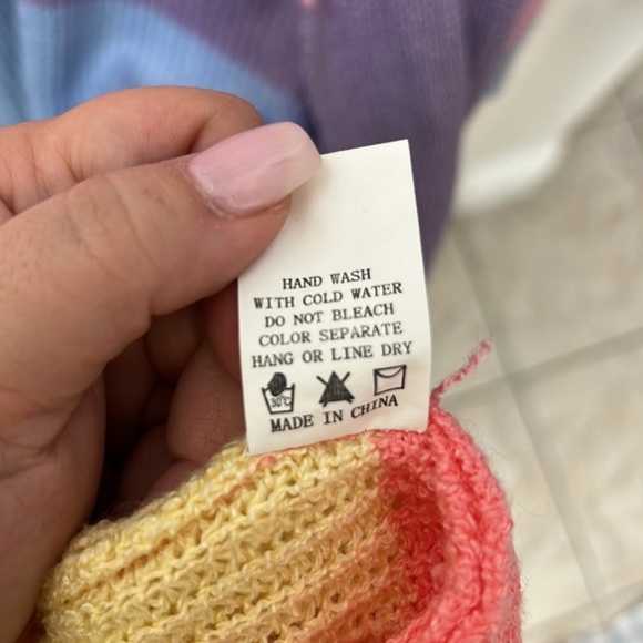 NEW Rainbow Pastel Cardigan - Picture 8 of 8